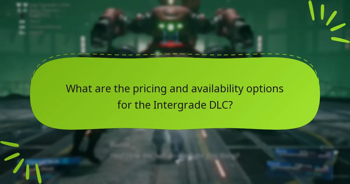 How does the Intergrade DLC compare to other Final Fantasy VII DLCs?